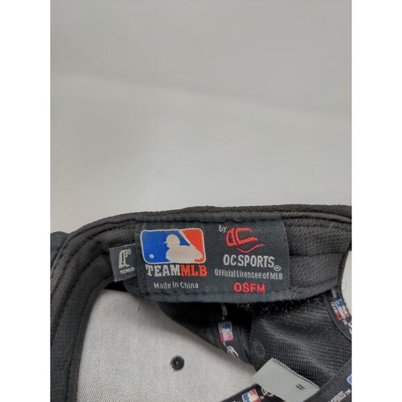 Team MLB Chicago White Sox Strapback Hat OSFM Black Embroidered Logo OC Sports - Picture 11 of 11